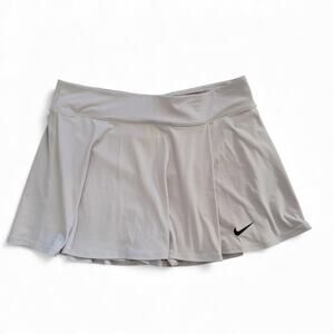 Nike Dri-fit Tennis Skirt With Shorts Tan - Large